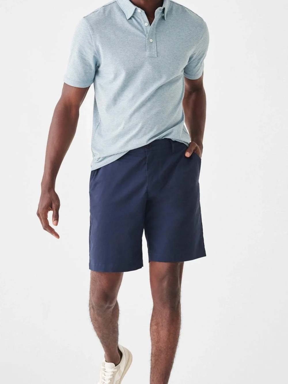 Faherty Movment Chino Short 8” Short Navy $128 Retail